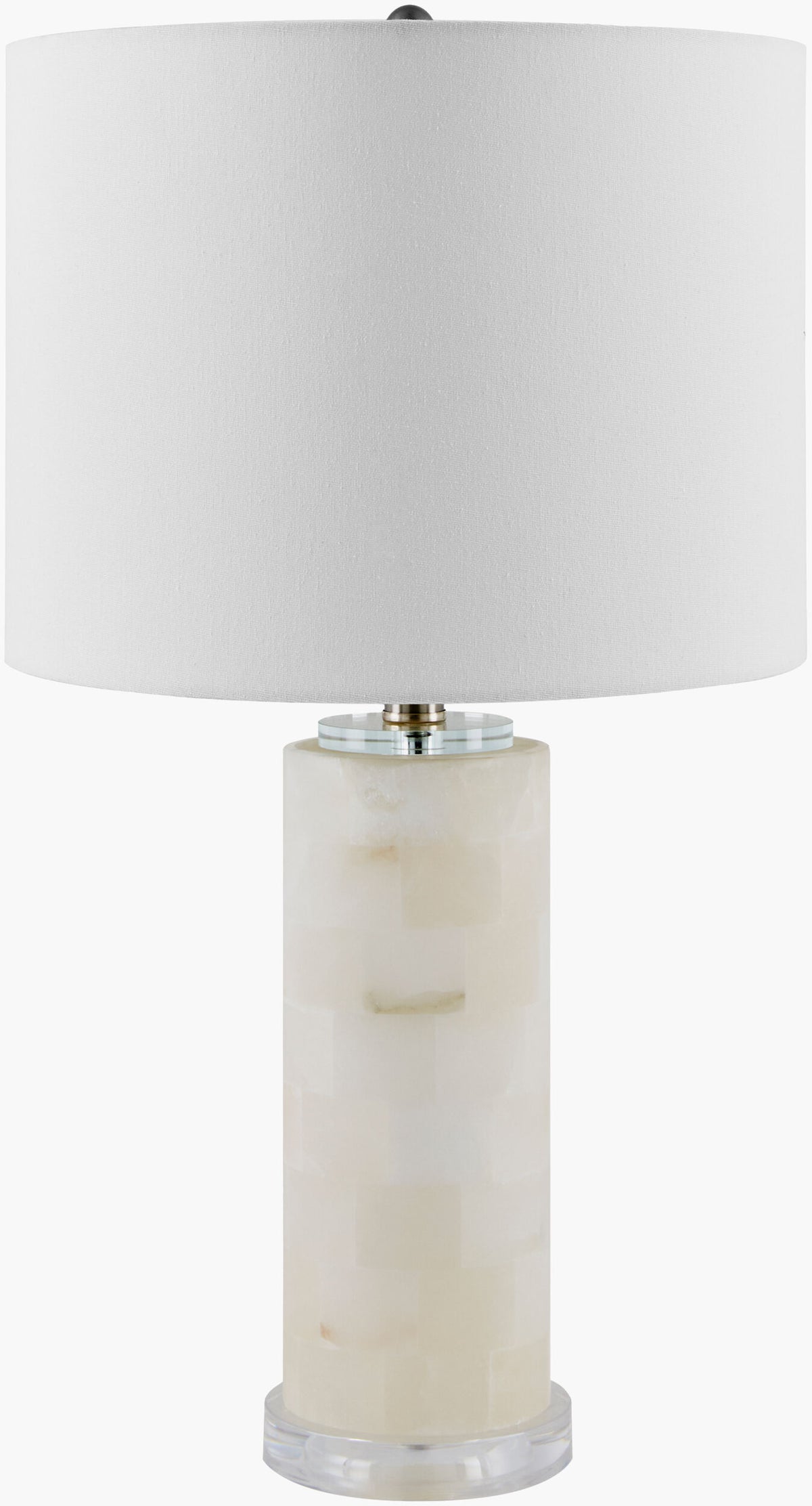 Falaise 24" Alabaster Table Lamp, Burnished Cream