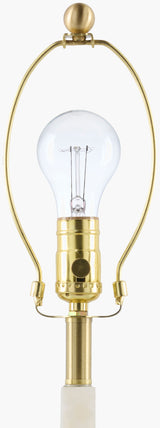 Falaise 28" Alabaster Table Lamp, Burnished Cream
