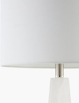 Falaise 26" Alabaster Table Lamp, Burnished Cream