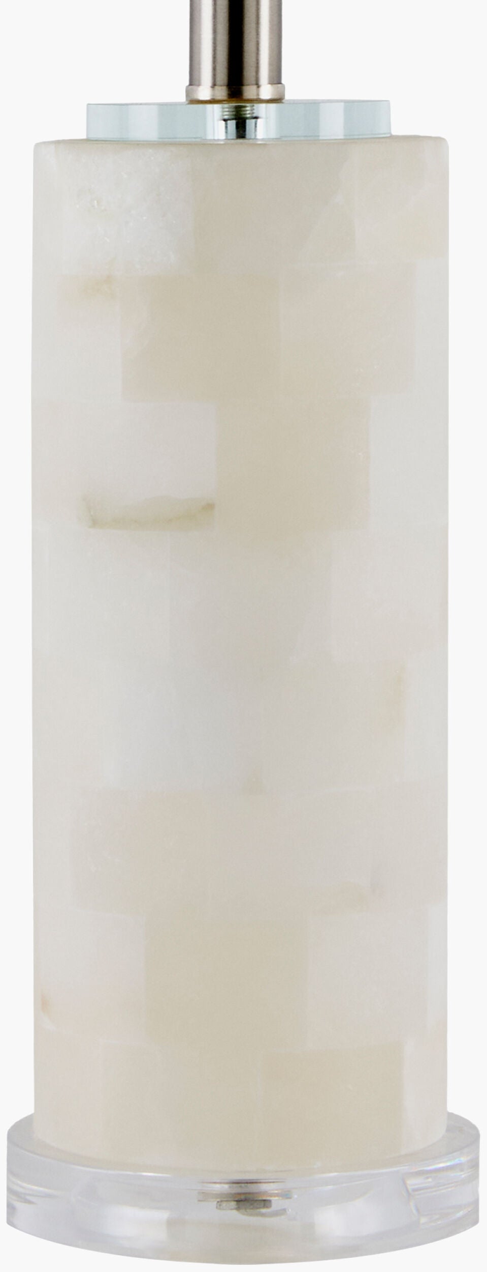 Falaise 24" Alabaster Table Lamp, Burnished Cream