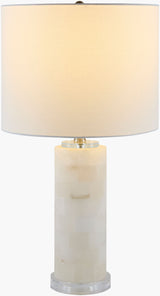 Falaise 24" Alabaster Table Lamp, Burnished Cream
