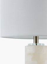 Falaise 24" Alabaster Table Lamp, Burnished Cream
