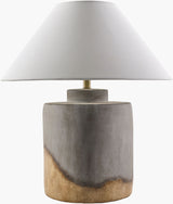 Furbara 27" Ceramic Table Lamp, Painted Gray