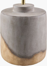 Furbara 27" Ceramic Table Lamp, Painted Gray