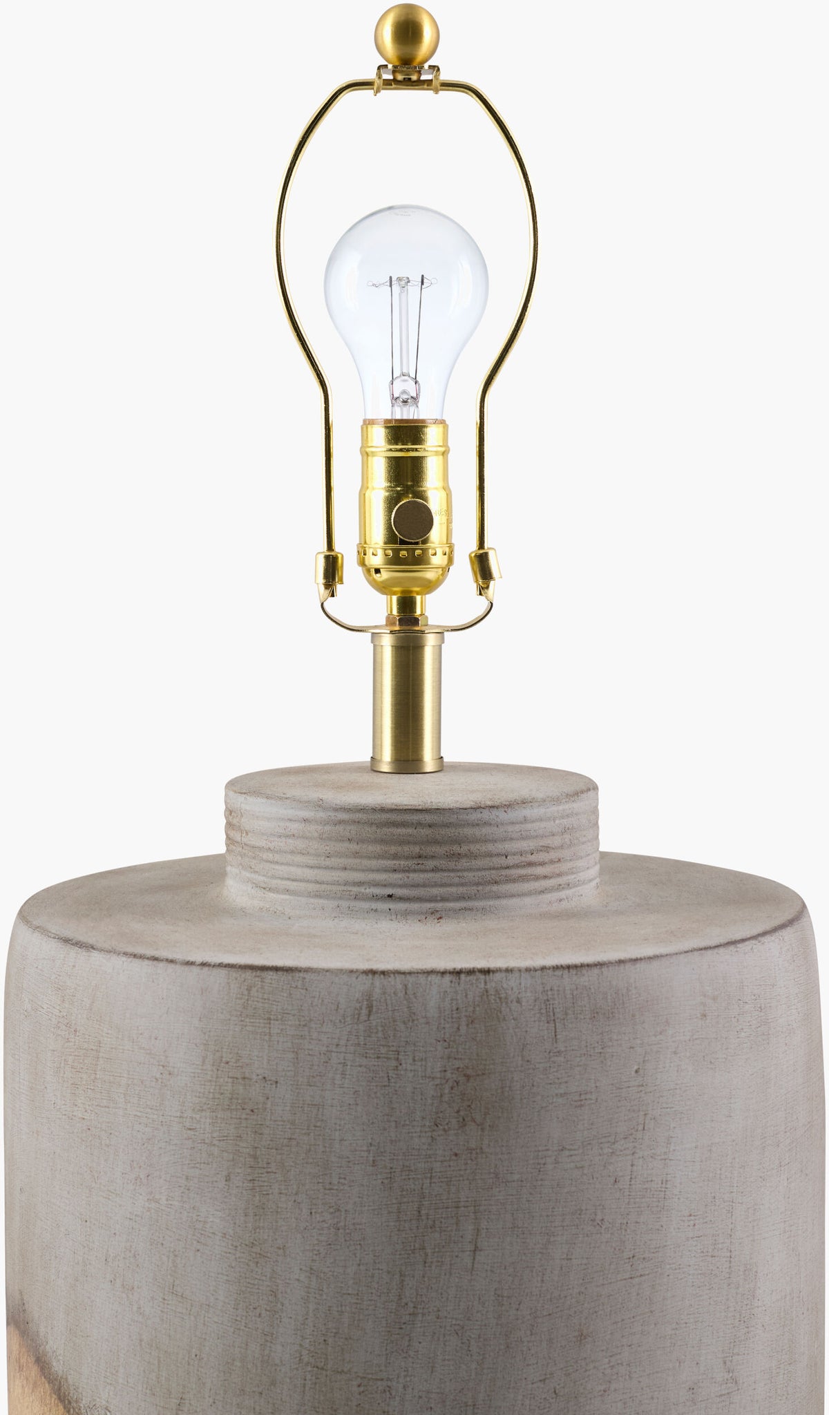 Furbara 27" Ceramic Table Lamp, Painted Gray