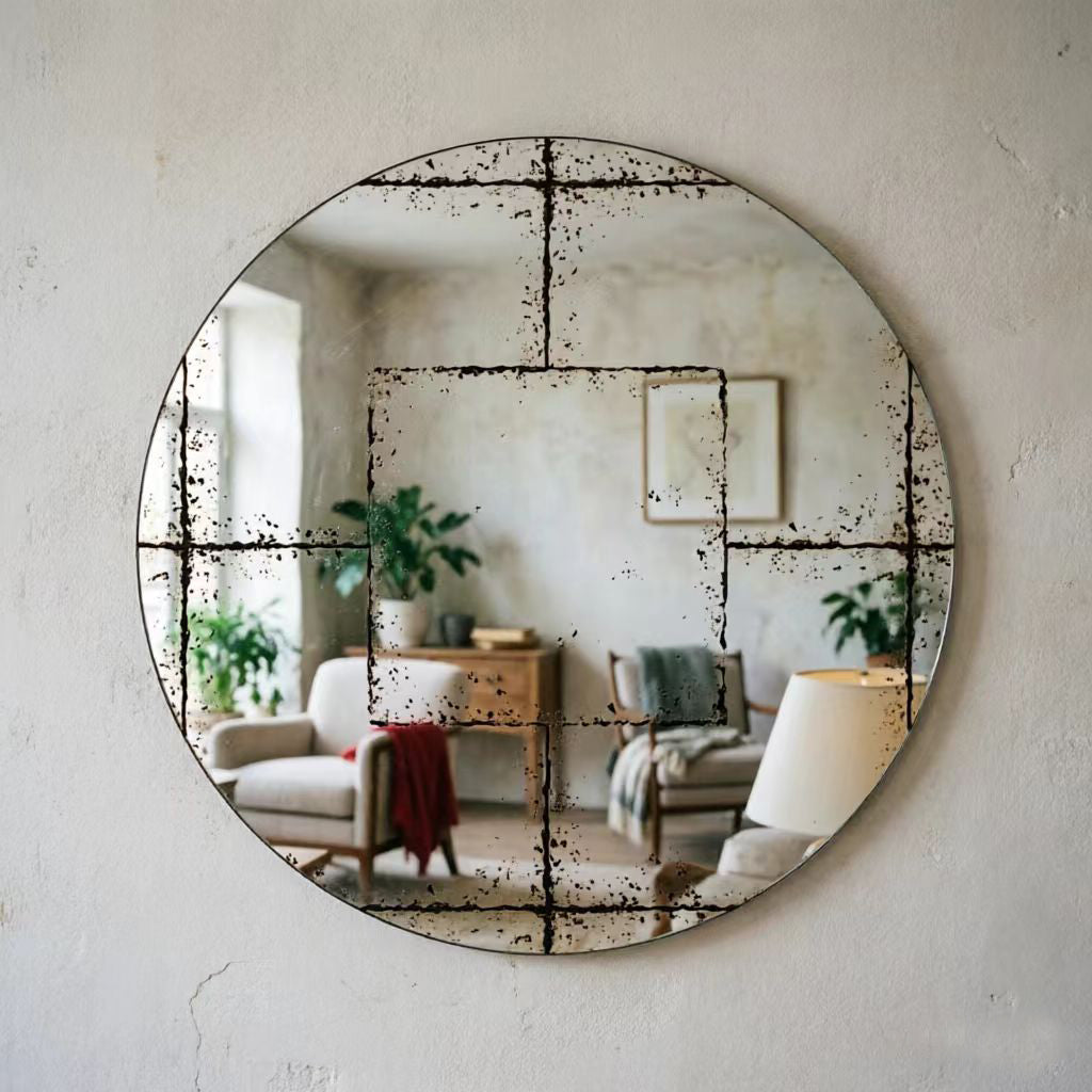 Orbit Round Frameless Mirror, Compact
