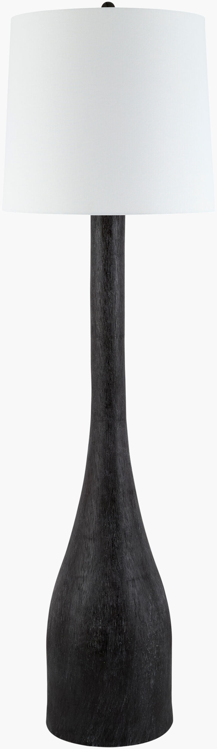Fonce 68" Resin Floor Lamp, Painted Black (FCE-002)