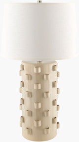 Fedje 30" Ceramic Table Lamp, Glazed Cream