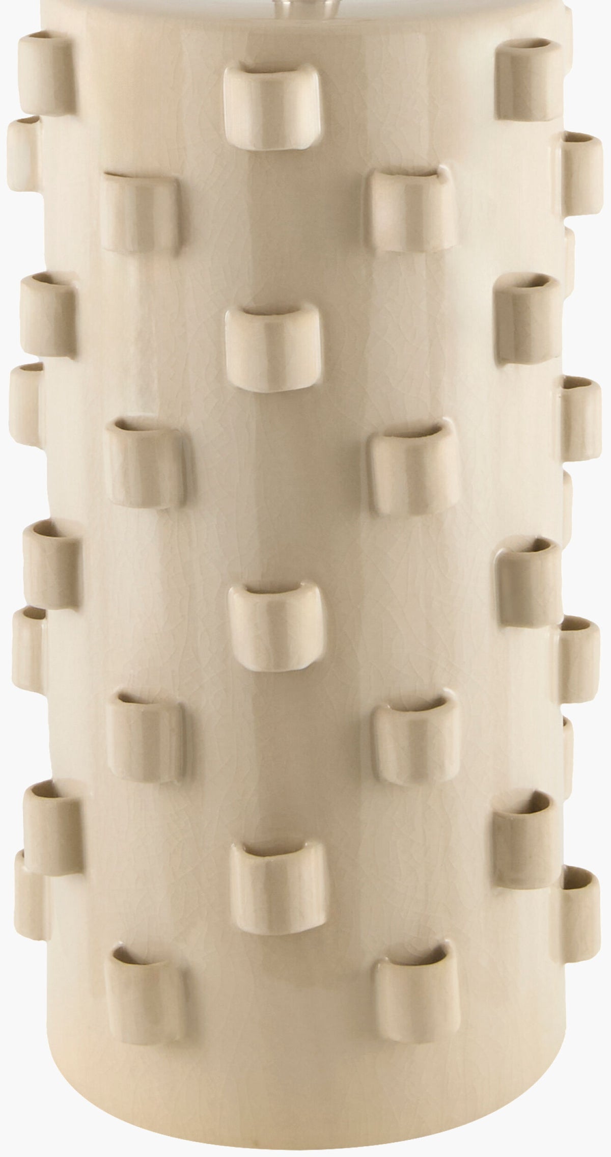 Fedje 30" Ceramic Table Lamp, Glazed Cream