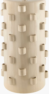 Fedje 30" Ceramic Table Lamp, Glazed Cream