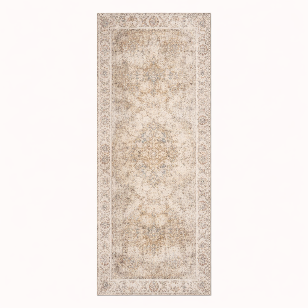 Washable Runner With Oriental Pattern