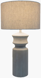 Forger 30" Resin Table Lamp, Hand Finished Light Gray