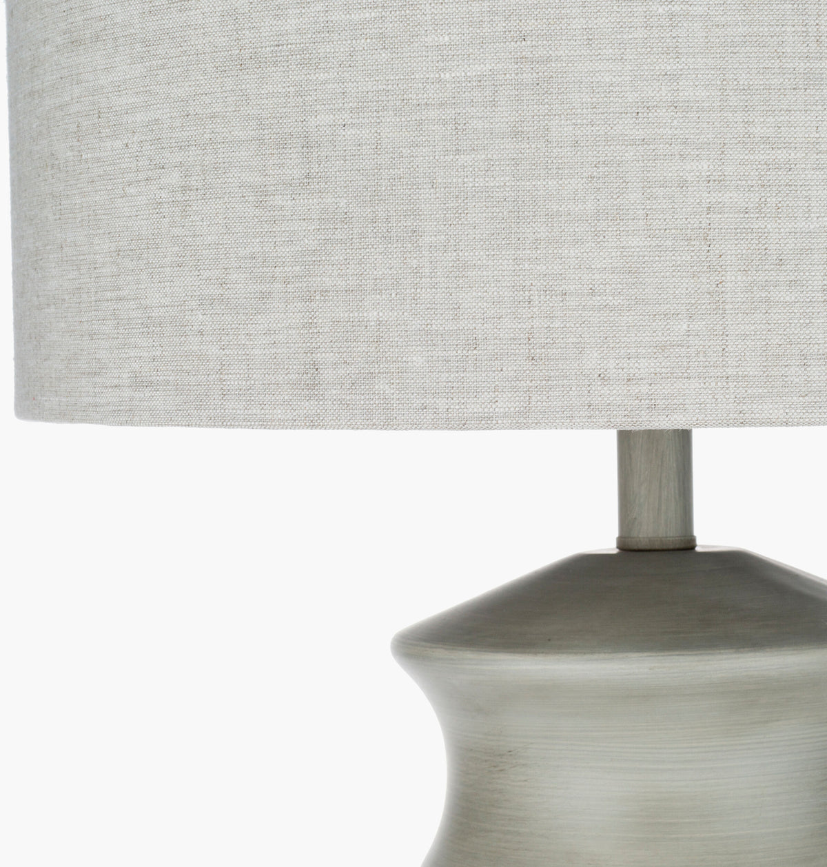 Forger 30" Resin Table Lamp, Hand Finished Light Gray