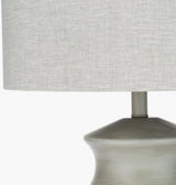 Forger 30" Resin Table Lamp, Hand Finished Light Gray