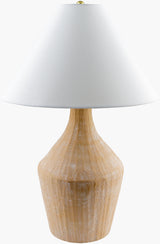 Fiori 28" Ceramic Table Lamp, Glazed Brick