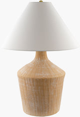 Fiori 26" Ceramic Table Lamp, Glazed Brick