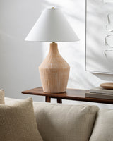 Fiori 28" Ceramic Table Lamp, Glazed Brick