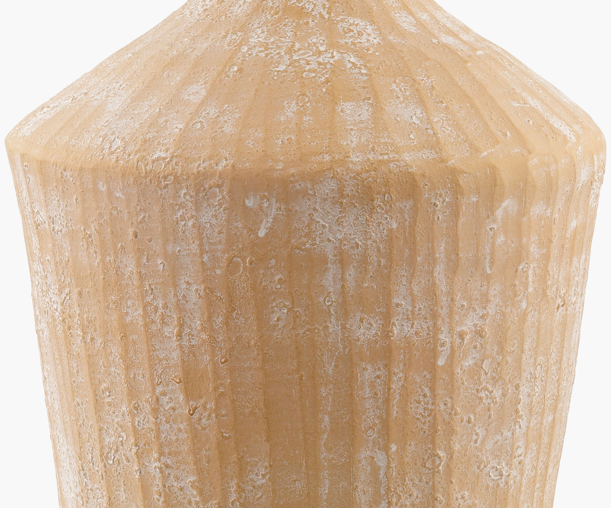 Fiori 26" Ceramic Table Lamp, Glazed Brick