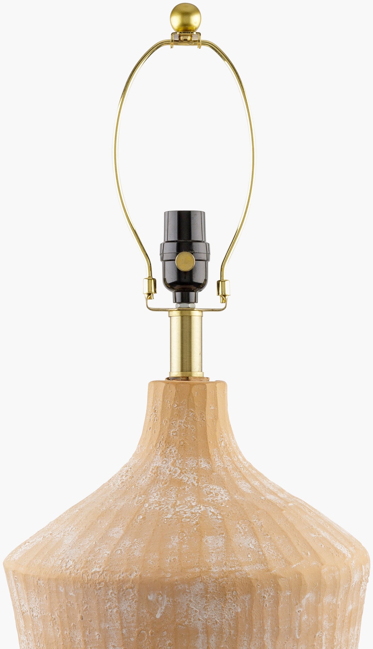 Fiori 26" Ceramic Table Lamp, Glazed Brick