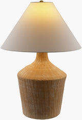 Fiori 26" Ceramic Table Lamp, Glazed Brick