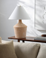 Fiori 26" Ceramic Table Lamp, Glazed Brick