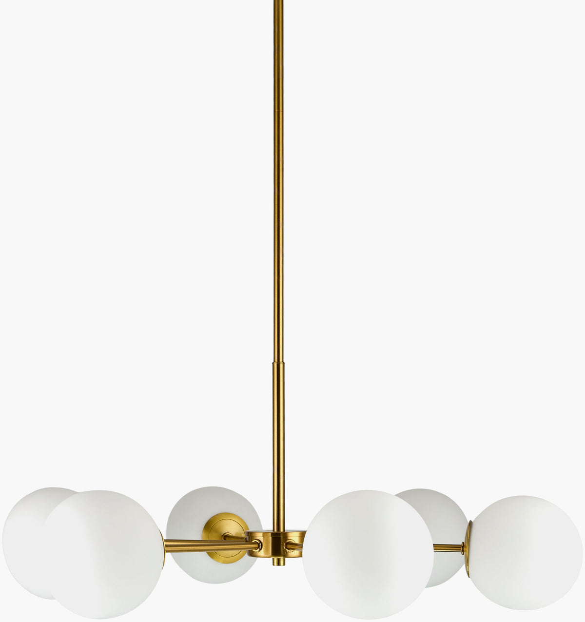Fiore Iron Chandelier, Plated Gold