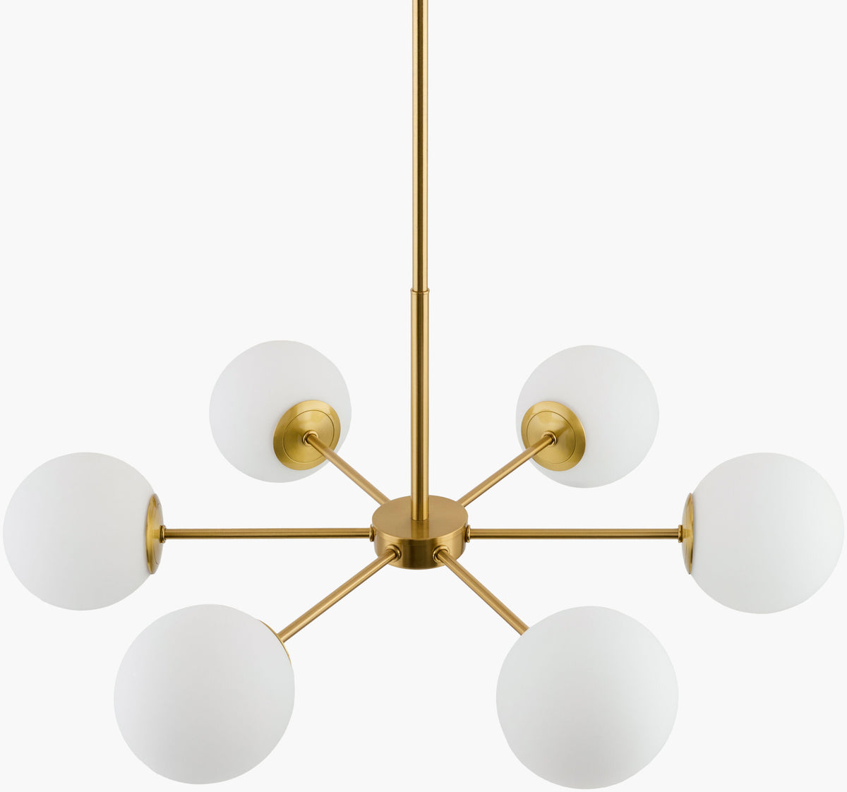 Fiore Iron Chandelier, Plated Gold