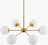 Fiore Iron Chandelier, Plated Gold