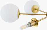 Fiore Iron Chandelier, Plated Gold