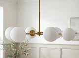 Fiore Iron Chandelier, Plated Gold