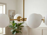 Fiore Iron Chandelier, Plated Gold