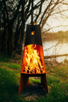 Fire Pit Art Vesuvius 48" Steel Fire Pit