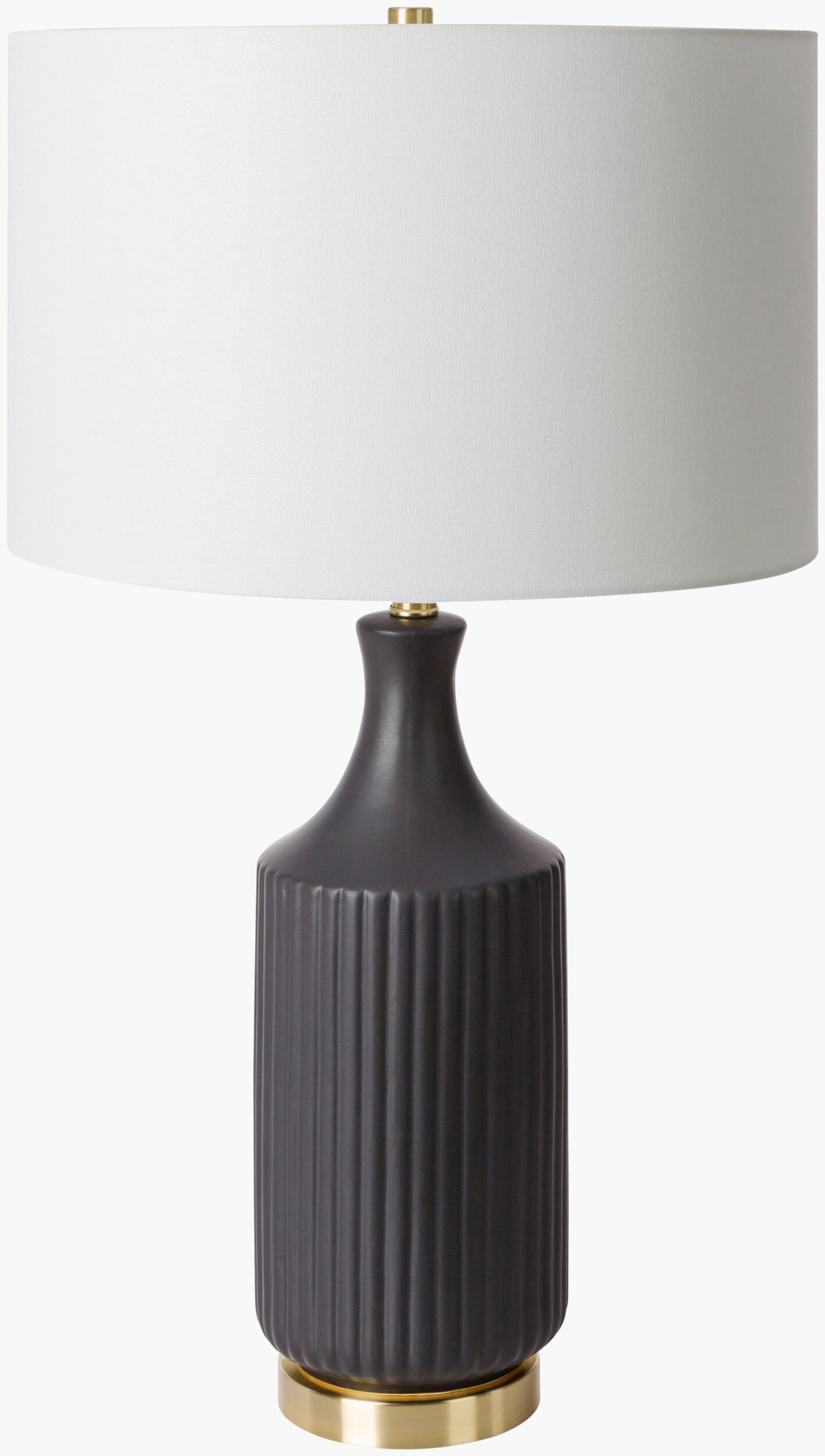 Filaki 31" Ceramic Table Lamp, Glazed Black