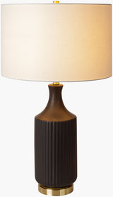 Filaki 31" Ceramic Table Lamp, Glazed Black