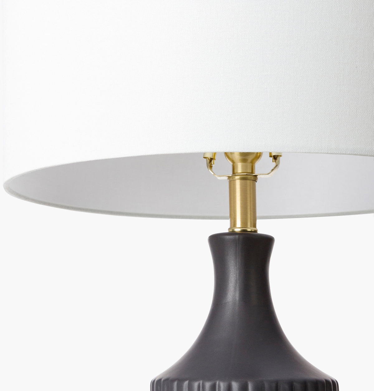 Filaki 31" Ceramic Table Lamp, Glazed Black