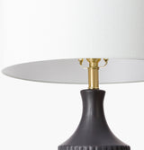 Filaki 31" Ceramic Table Lamp, Glazed Black