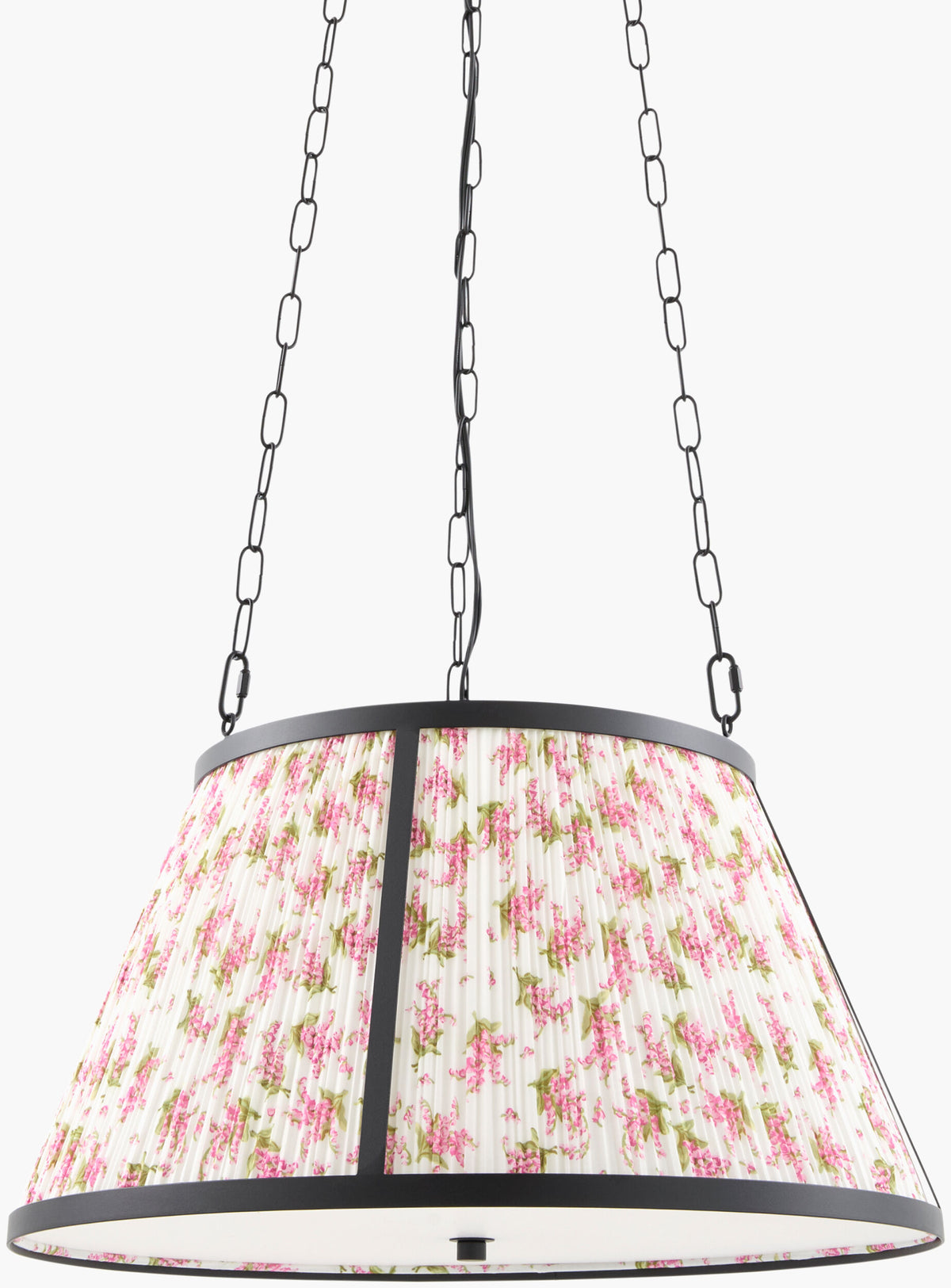 Florie Iron Pendant Light, Painted Black (FLRE-004)