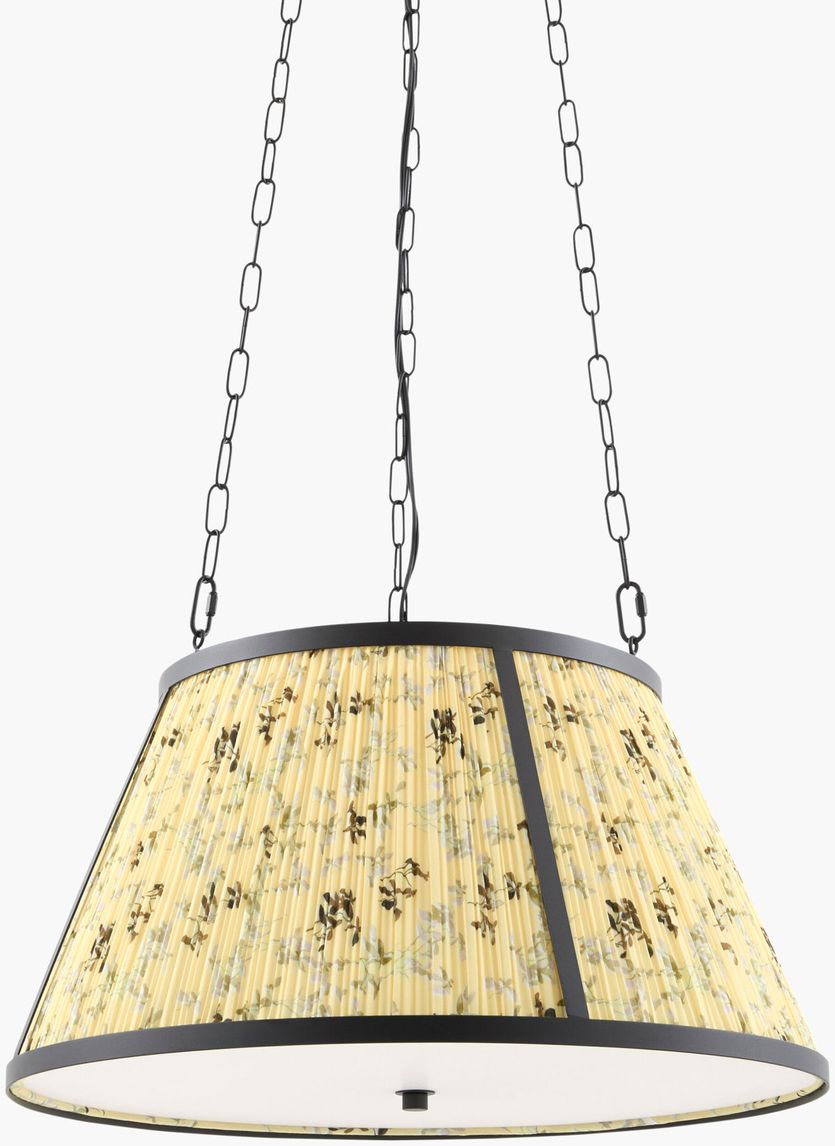 Florie Iron Pendant Light, Painted Black (FLRE-005)