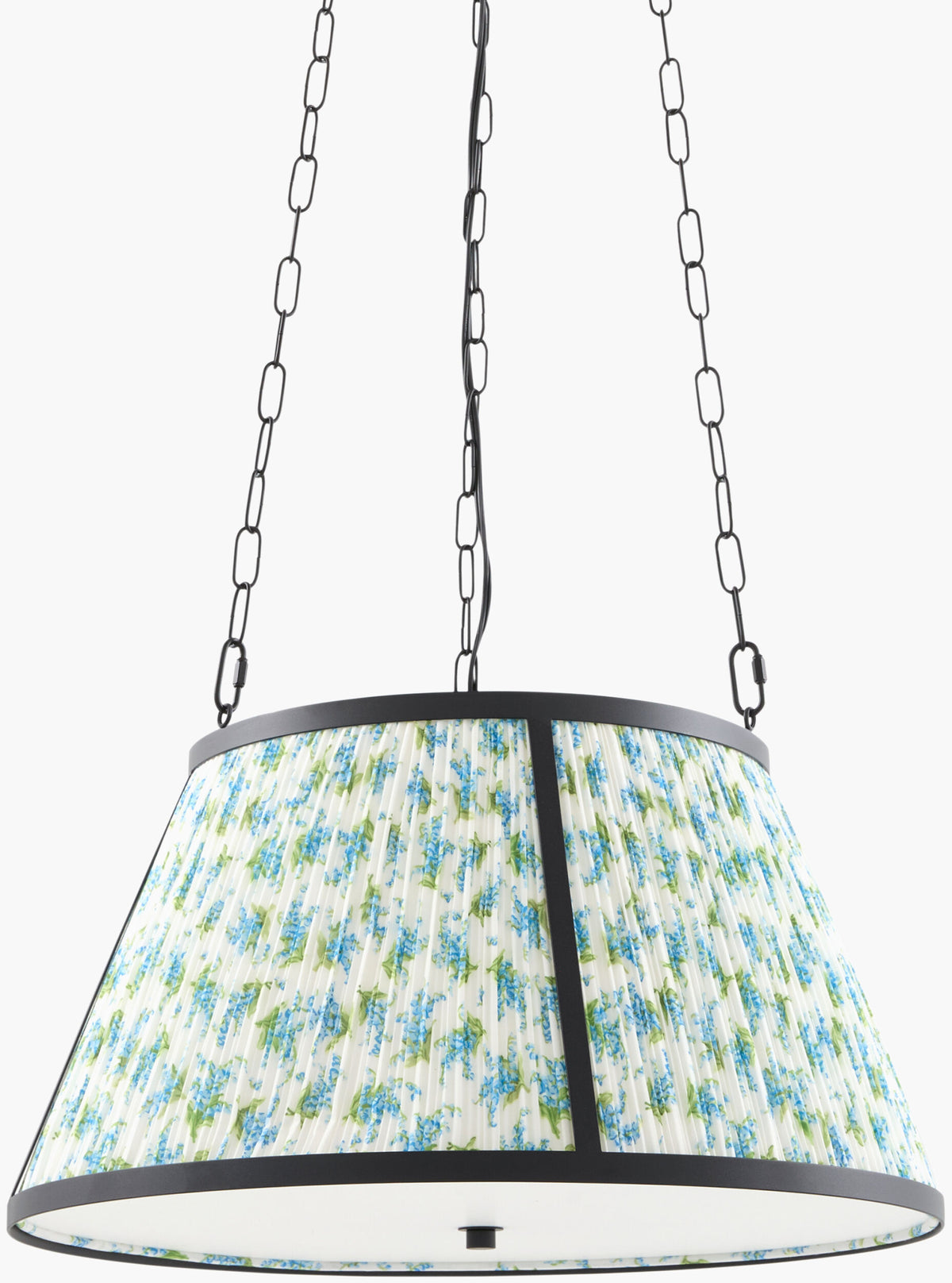 Florie Iron Pendant Light, Painted Black (FLRE-007)