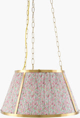 Florie Iron Pendant Light, Electroplated Metallic Brass (FLRE-014)