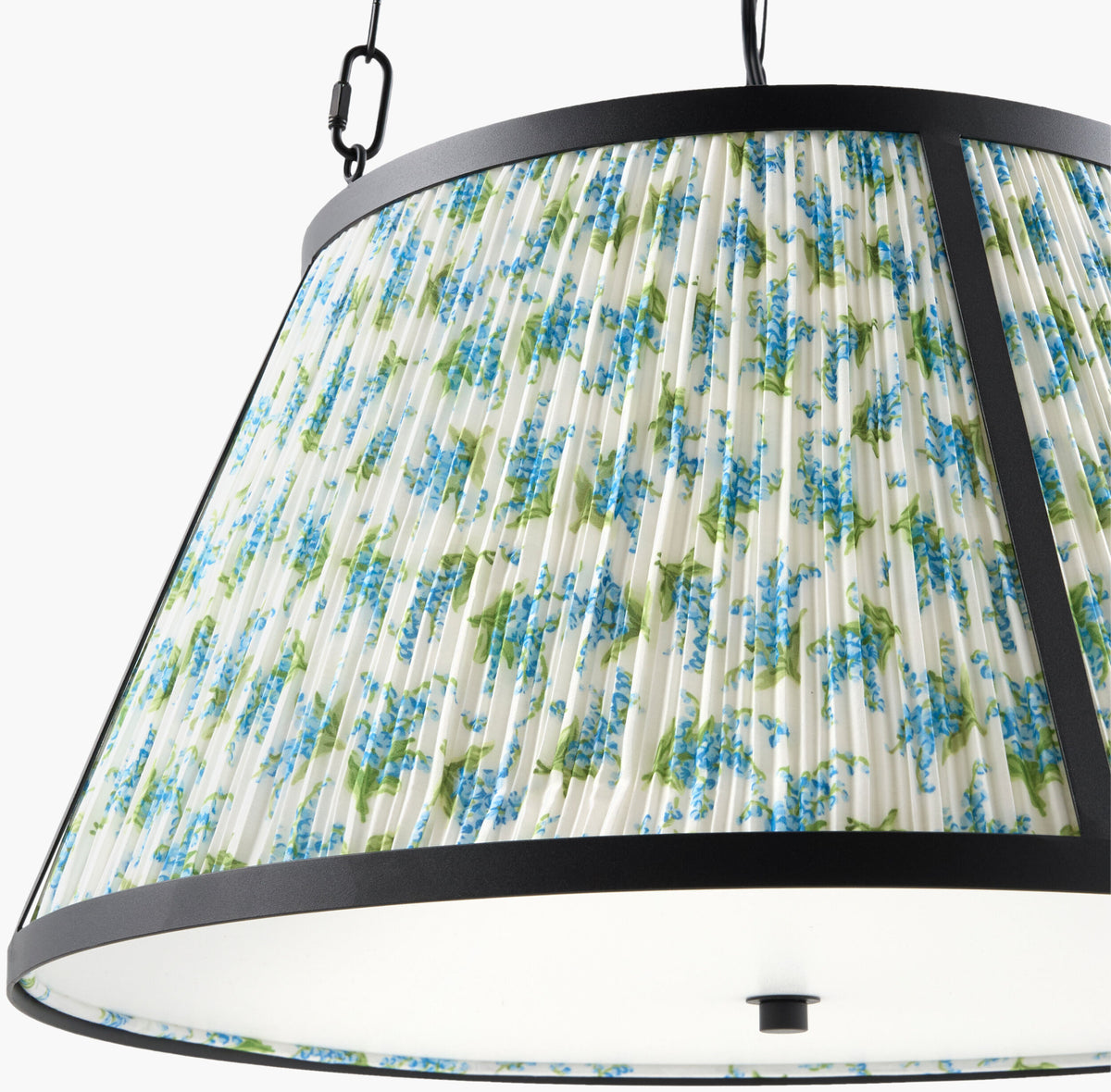 Florie Iron Pendant Light, Painted Black (FLRE-007)