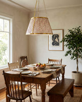 Florie Iron Pendant Light, Electroplated Metallic Brass (FLRE-014)