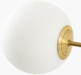 Florene Iron Chandelier, Painted Metallic Brass