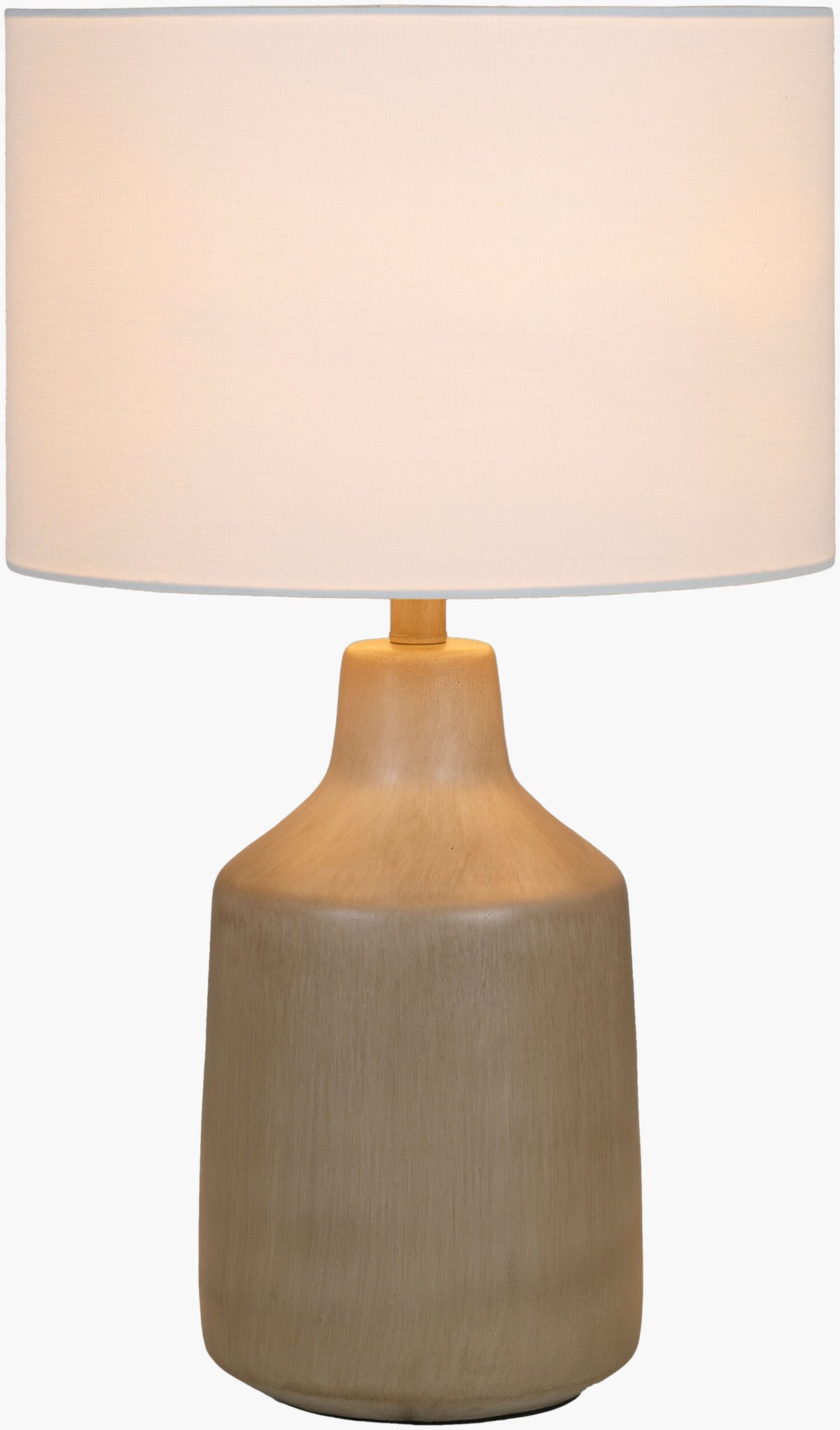 Foreman 25" Concrete Table Lamp, Hand Finished Beige