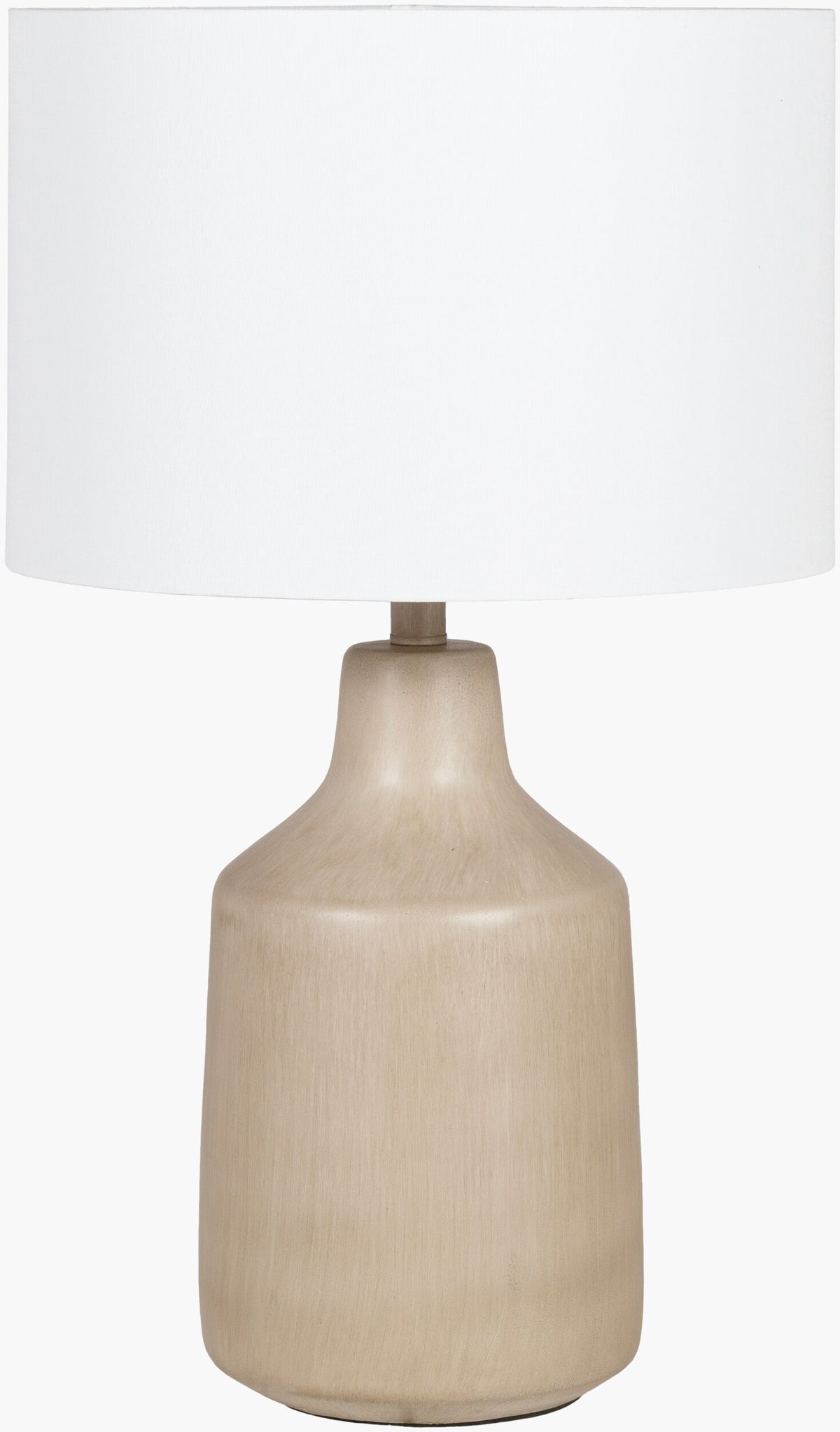 Foreman 25" Concrete Table Lamp, Hand Finished Beige