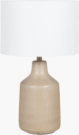 Foreman 25" Concrete Table Lamp, Hand Finished Beige