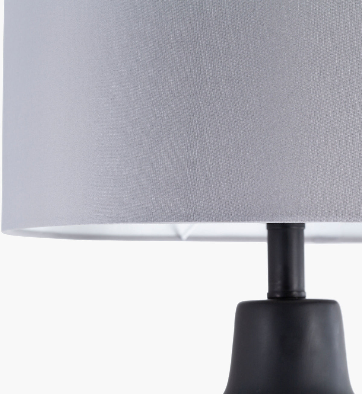 Foreman 25" Concrete Table Lamp, Matte Black