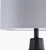 Foreman 25" Concrete Table Lamp, Matte Black