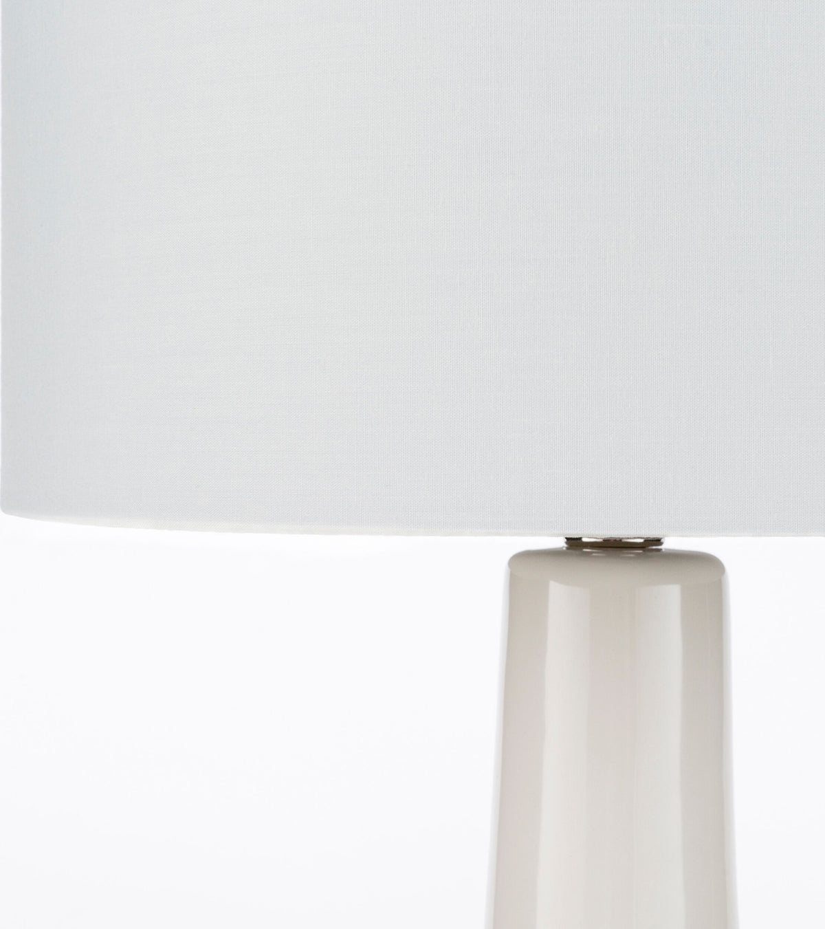 Farris 25" Ceramic Table Lamp, Glazed White