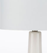Farris 25" Ceramic Table Lamp, Glazed White